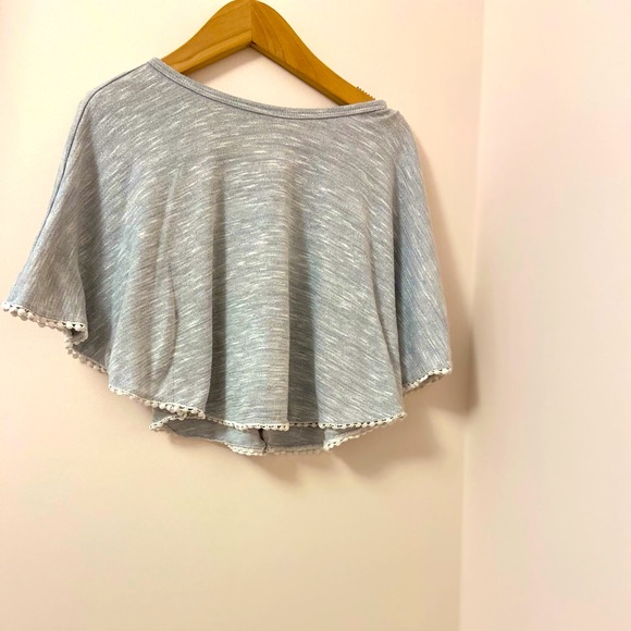 George girls grey Poncho. Size: 6. - Picture 4 of 6